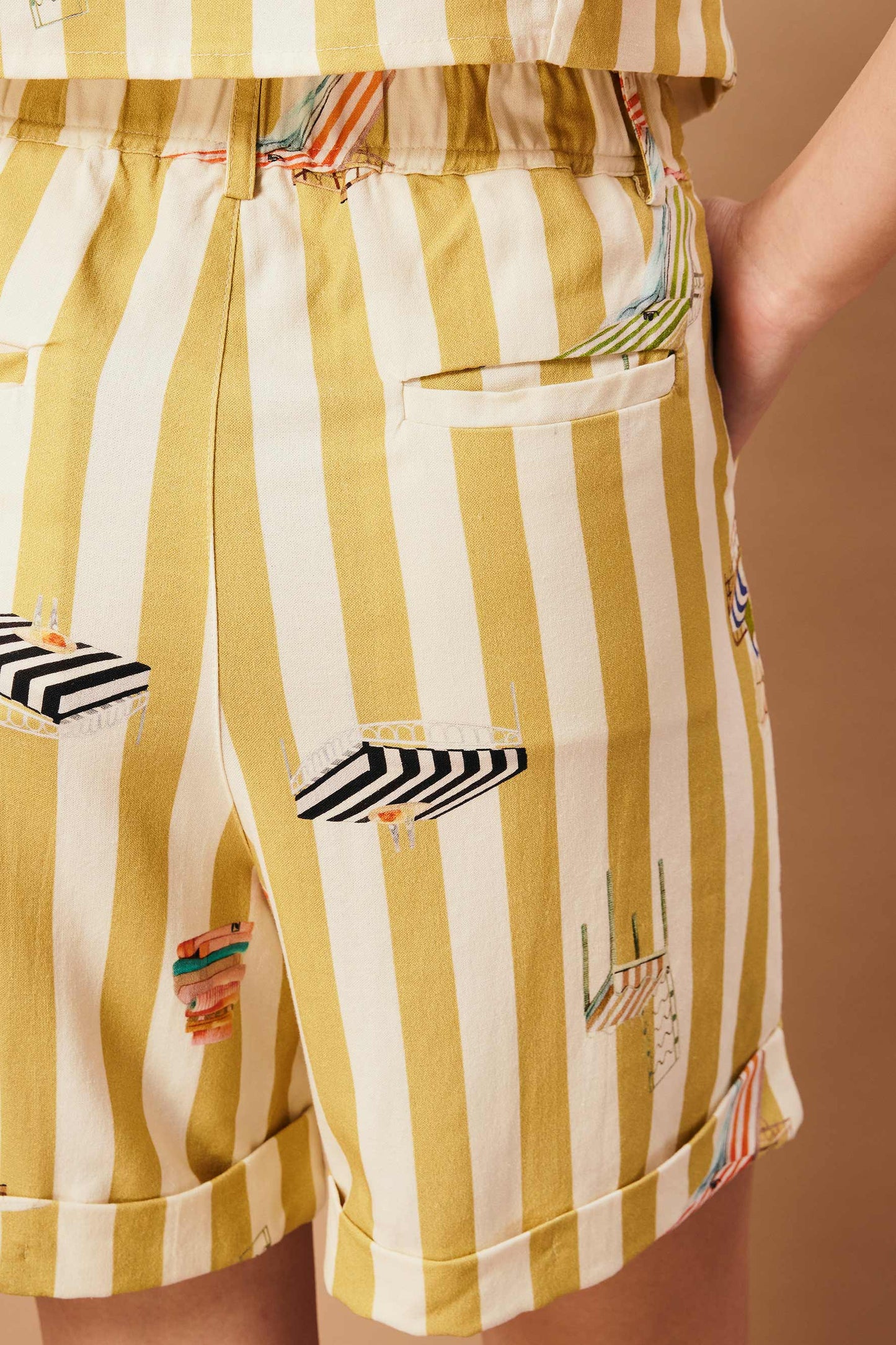 Bermuda Trancoso Banho de Sol Listras