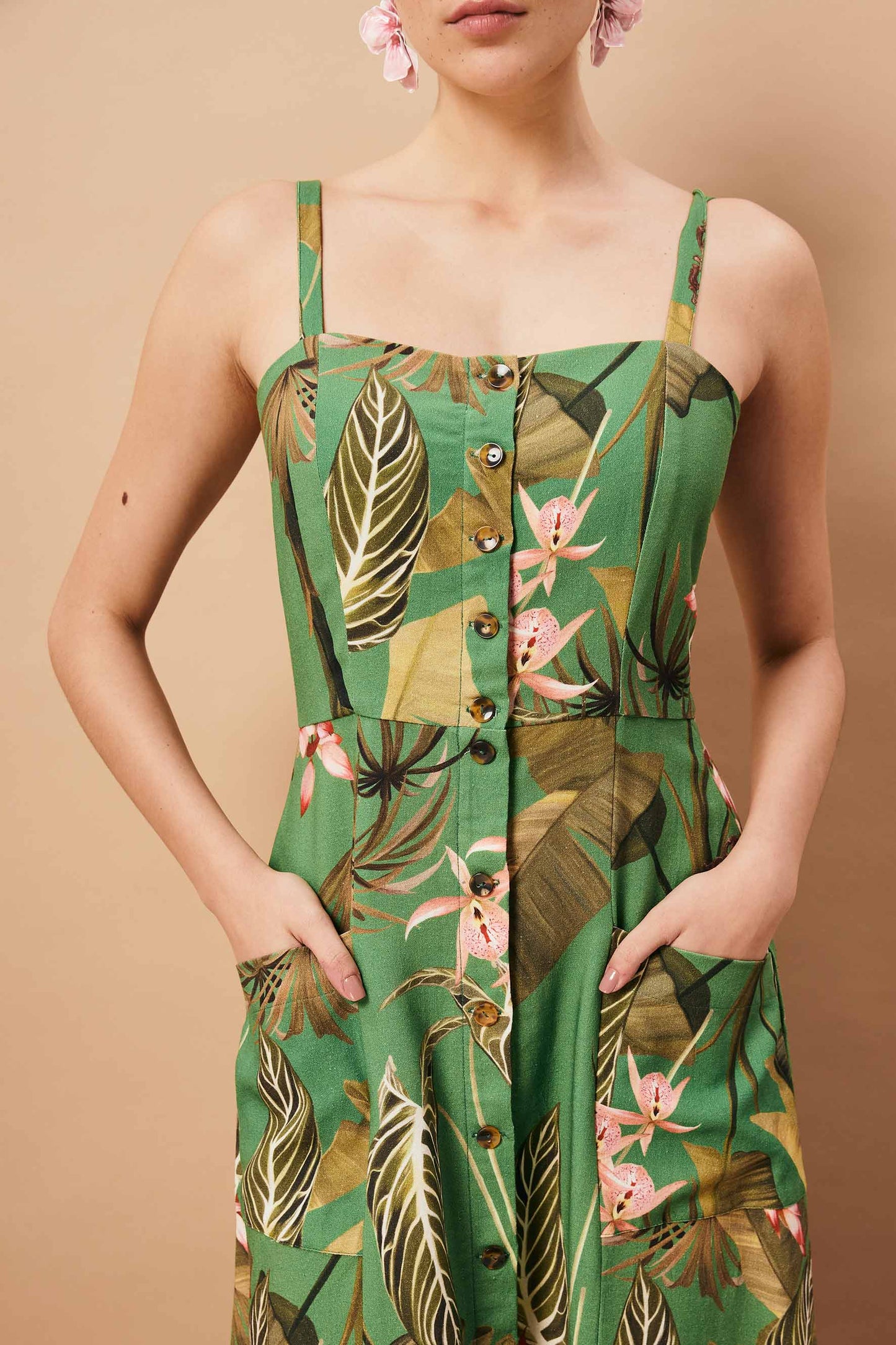 Vestido Camponesa Papel de Parede