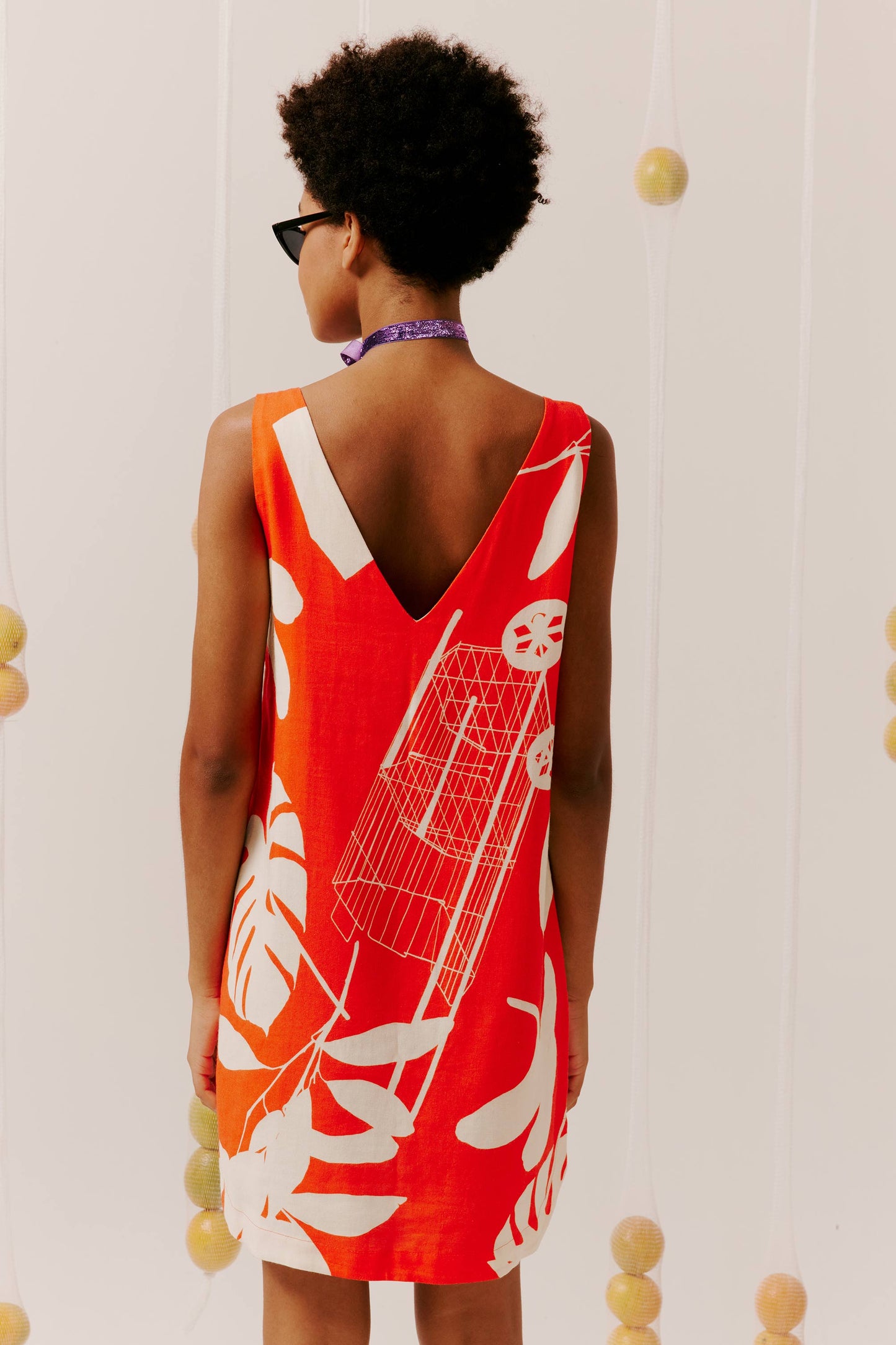 Vestido V Um dia de Feira Vermelho