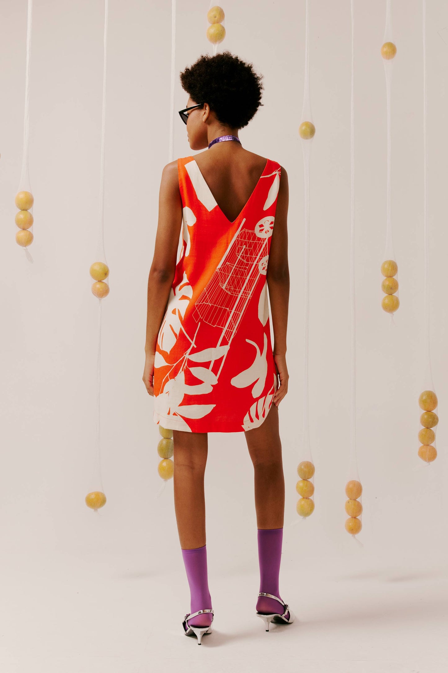 Vestido V Um dia de Feira Vermelho