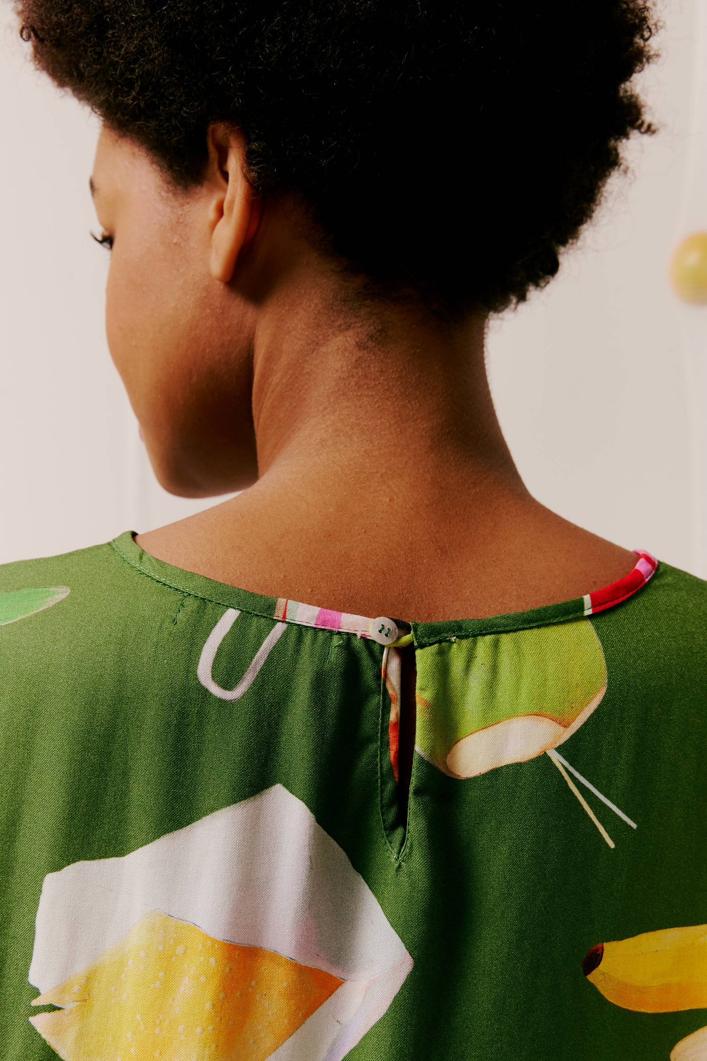 Blusa Nápoles Dia de feira verde