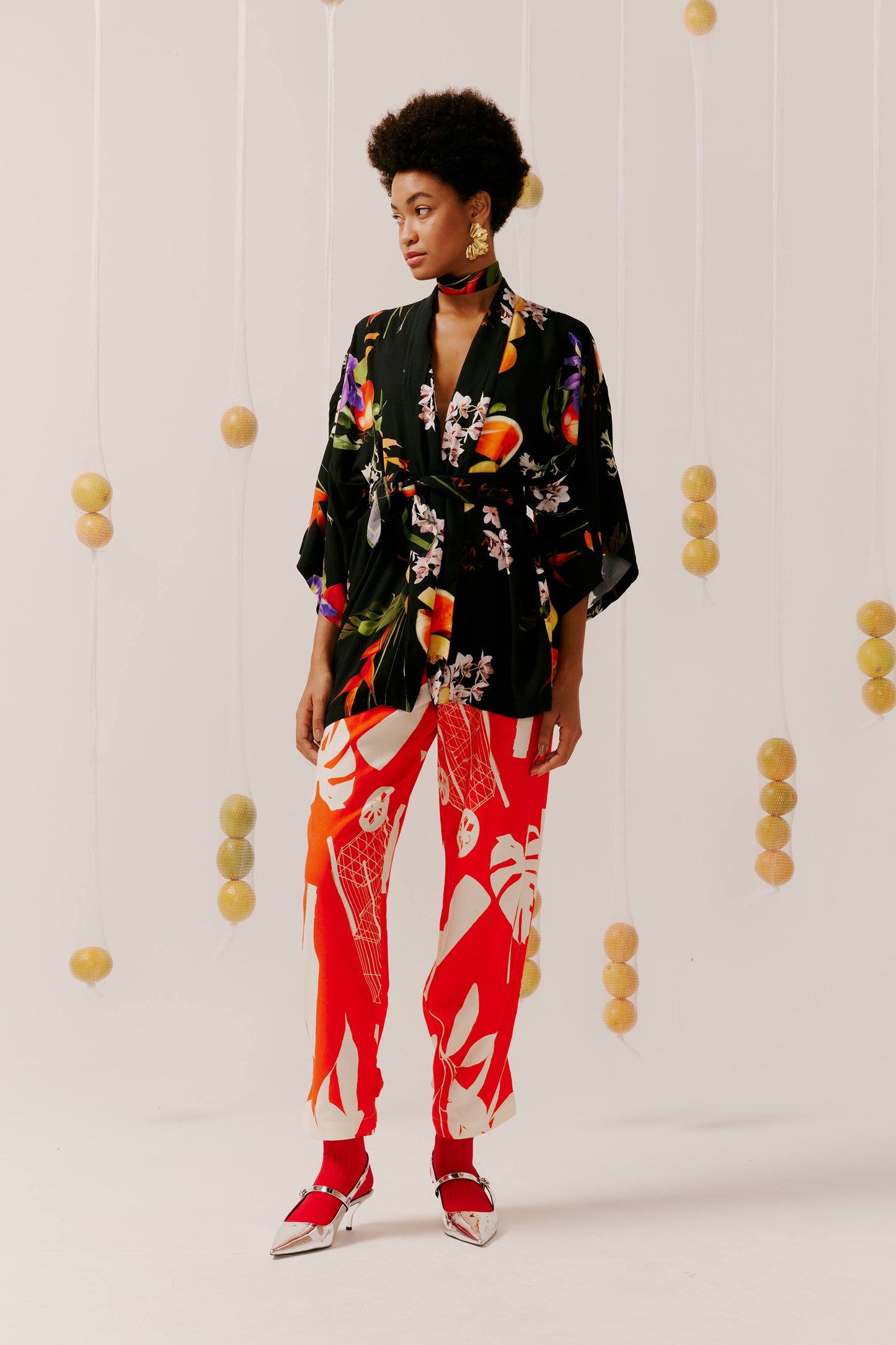 Kimono Curto Feira Baile Noite