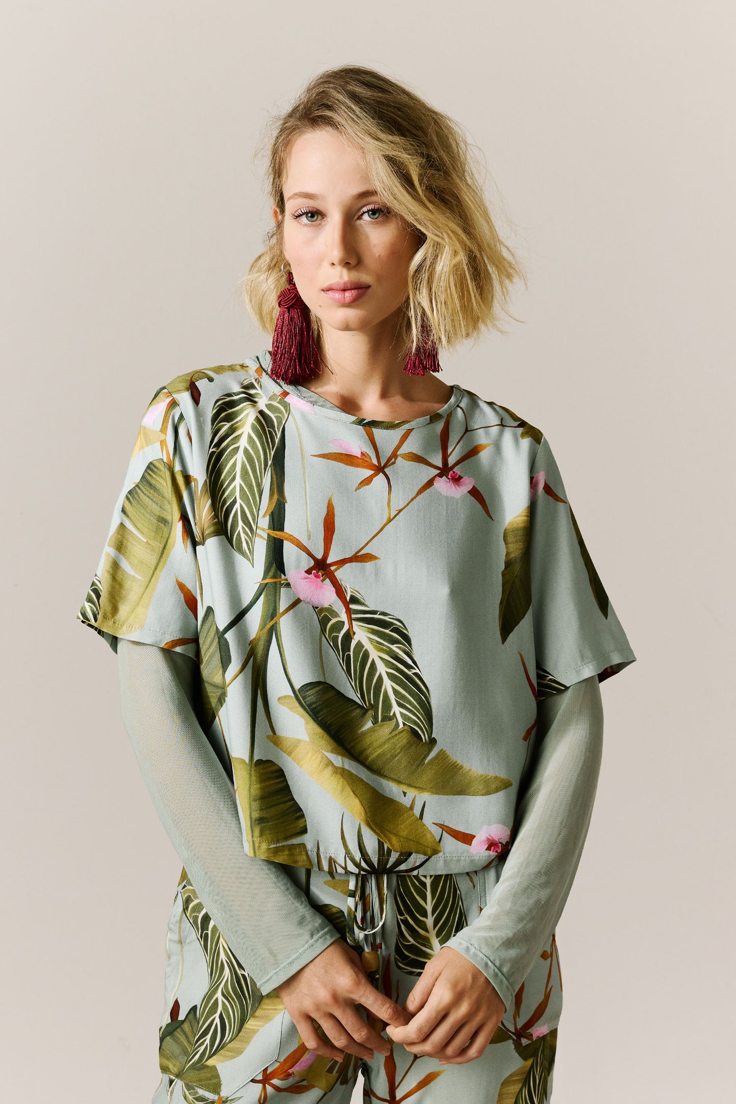 Blusa Nápoles Floral do Hotel Azul