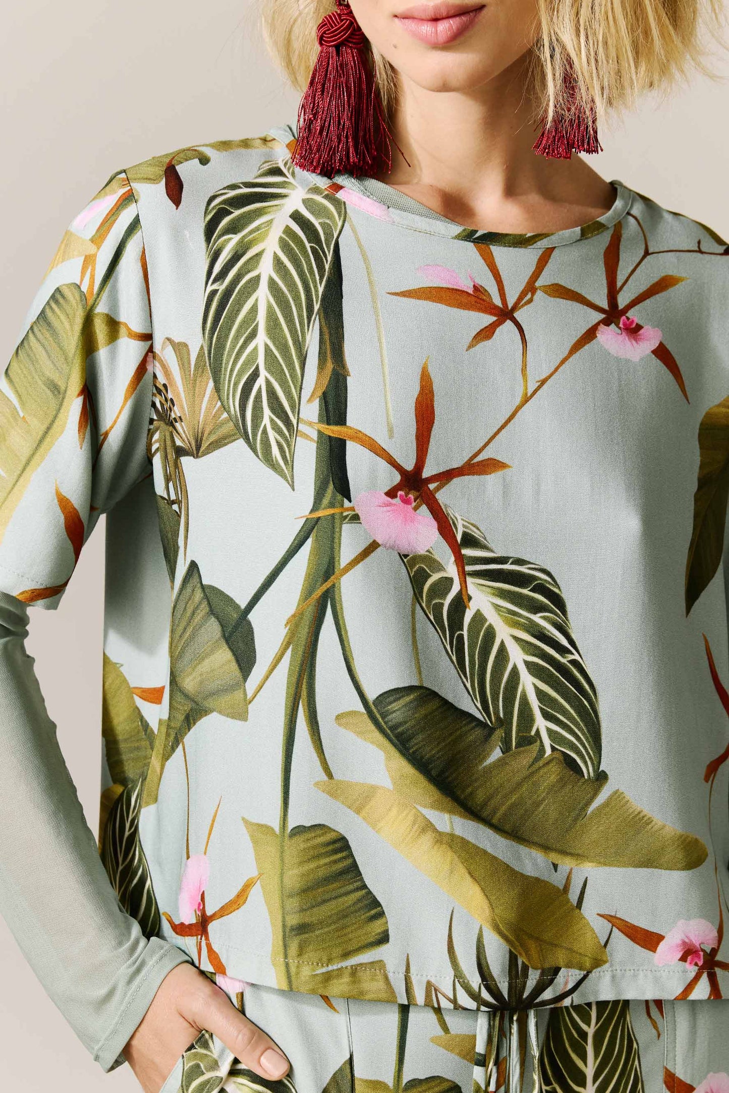 Blusa Nápoles Floral do Hotel Azul