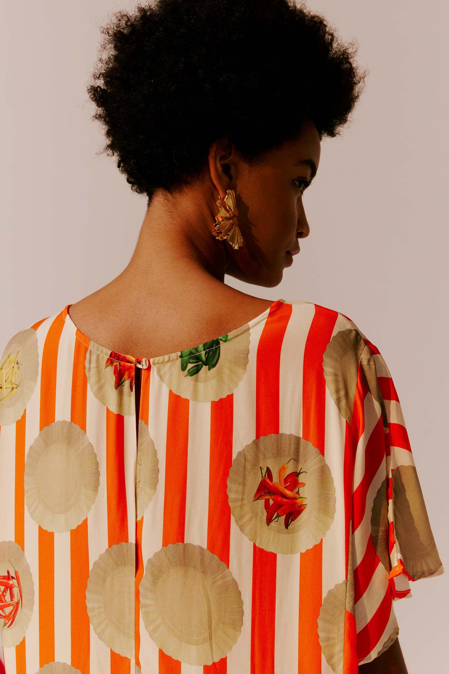 Vestido Japão Temperos Listras