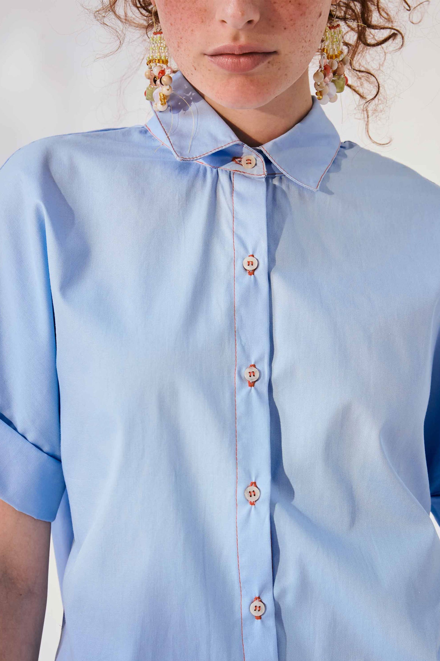 Camisa Júlia Celeste