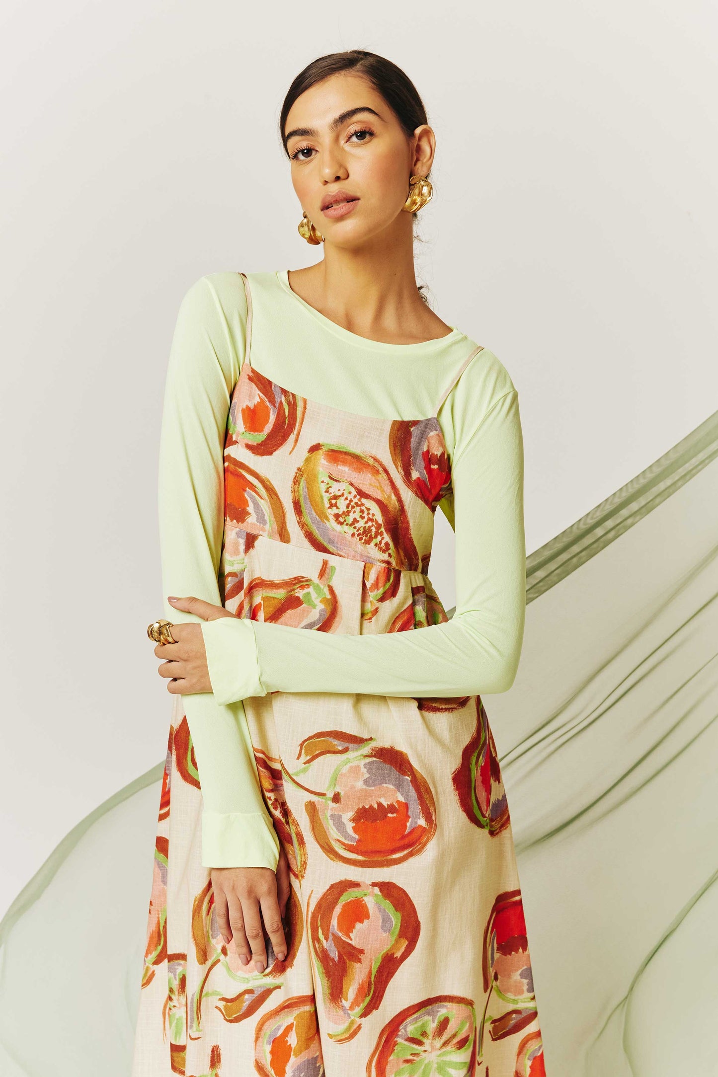 Vestido Brisa Frutas Pintadas