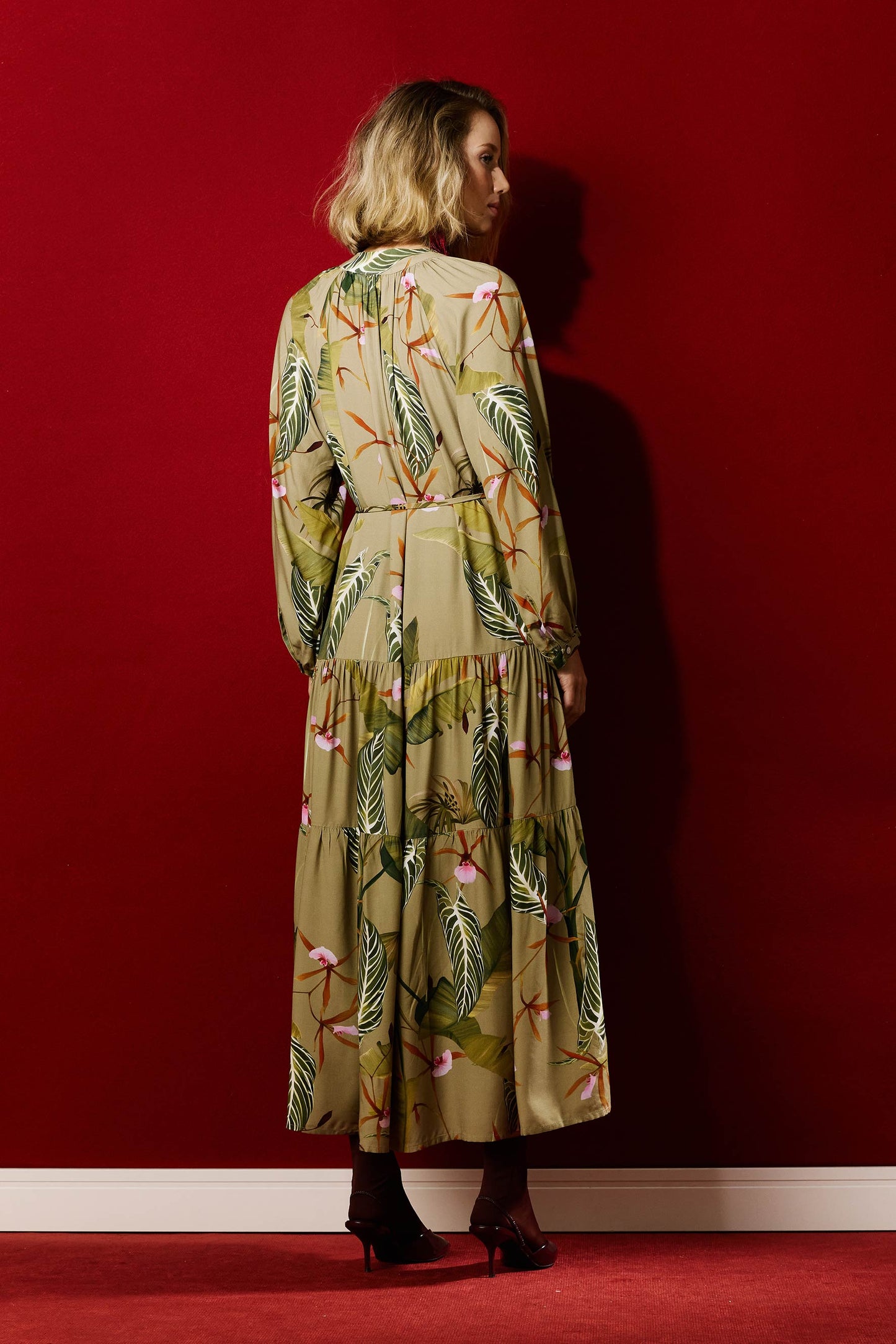 Vestido Boho Floral do Hotel Khaky