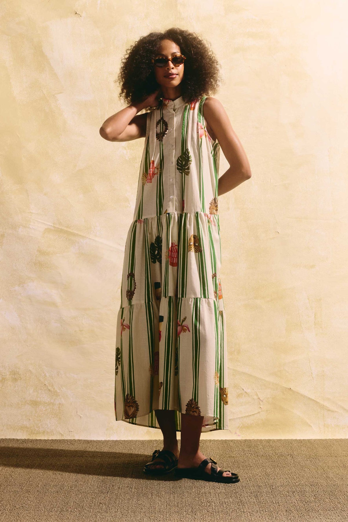 Vestido Nômade Salada Latina Listras
