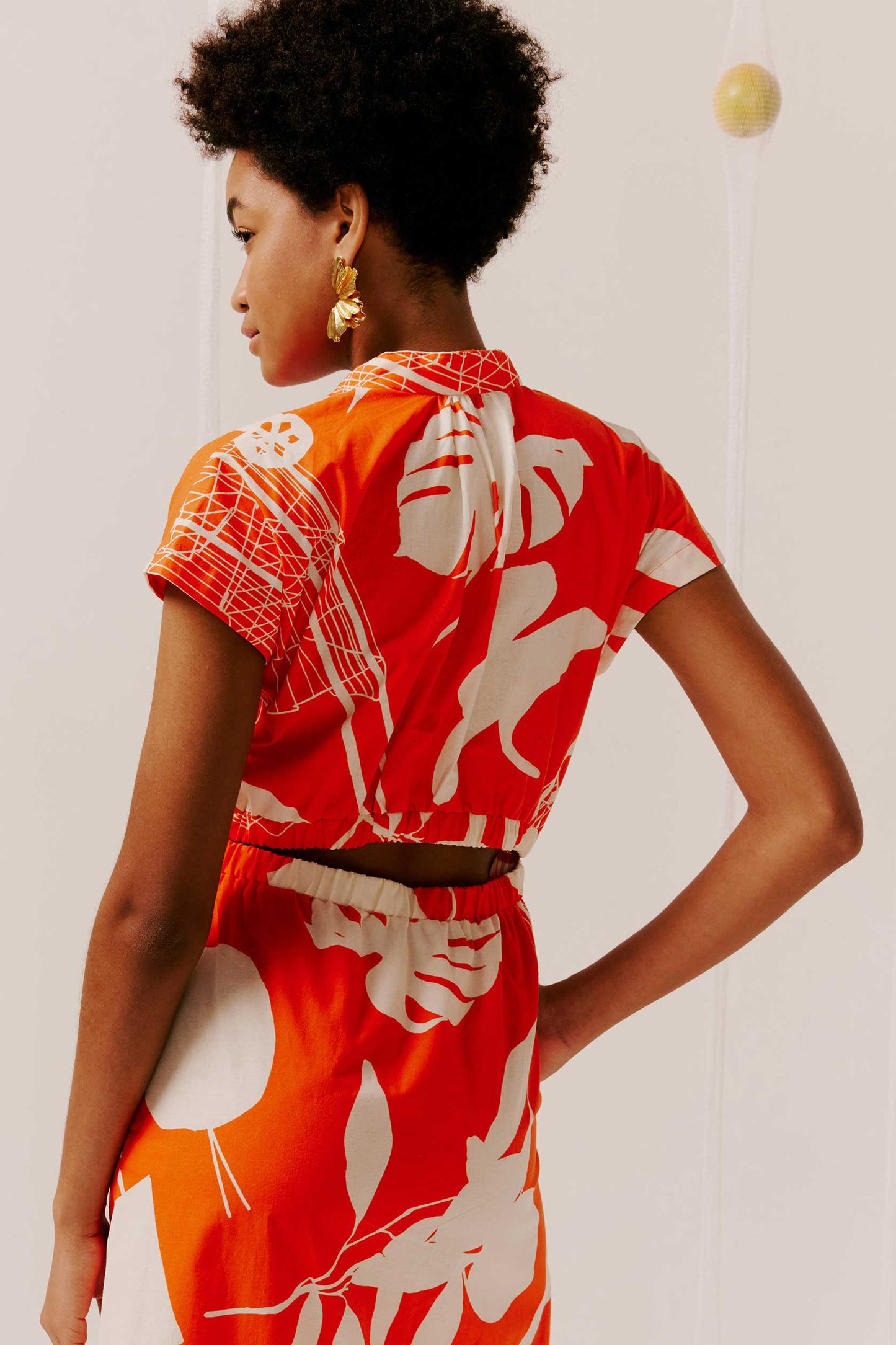 Vestido Vic Dia de Feira Vermelho.