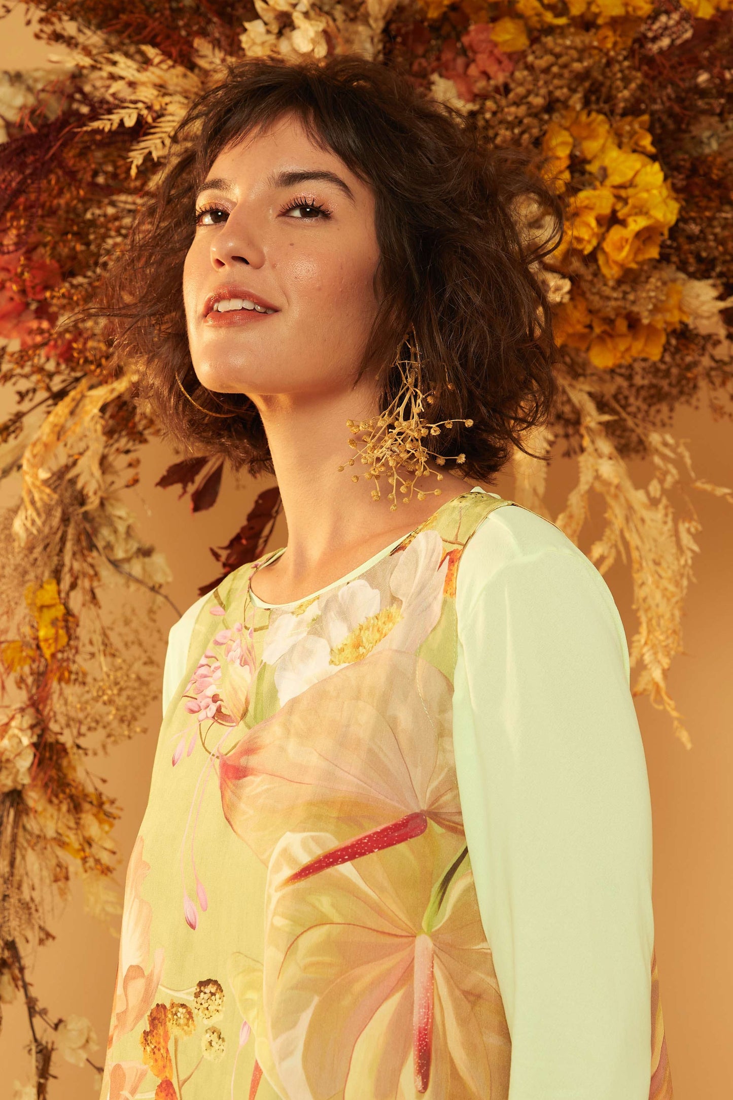 Vestido Marais - Floral Encantado Pistache
