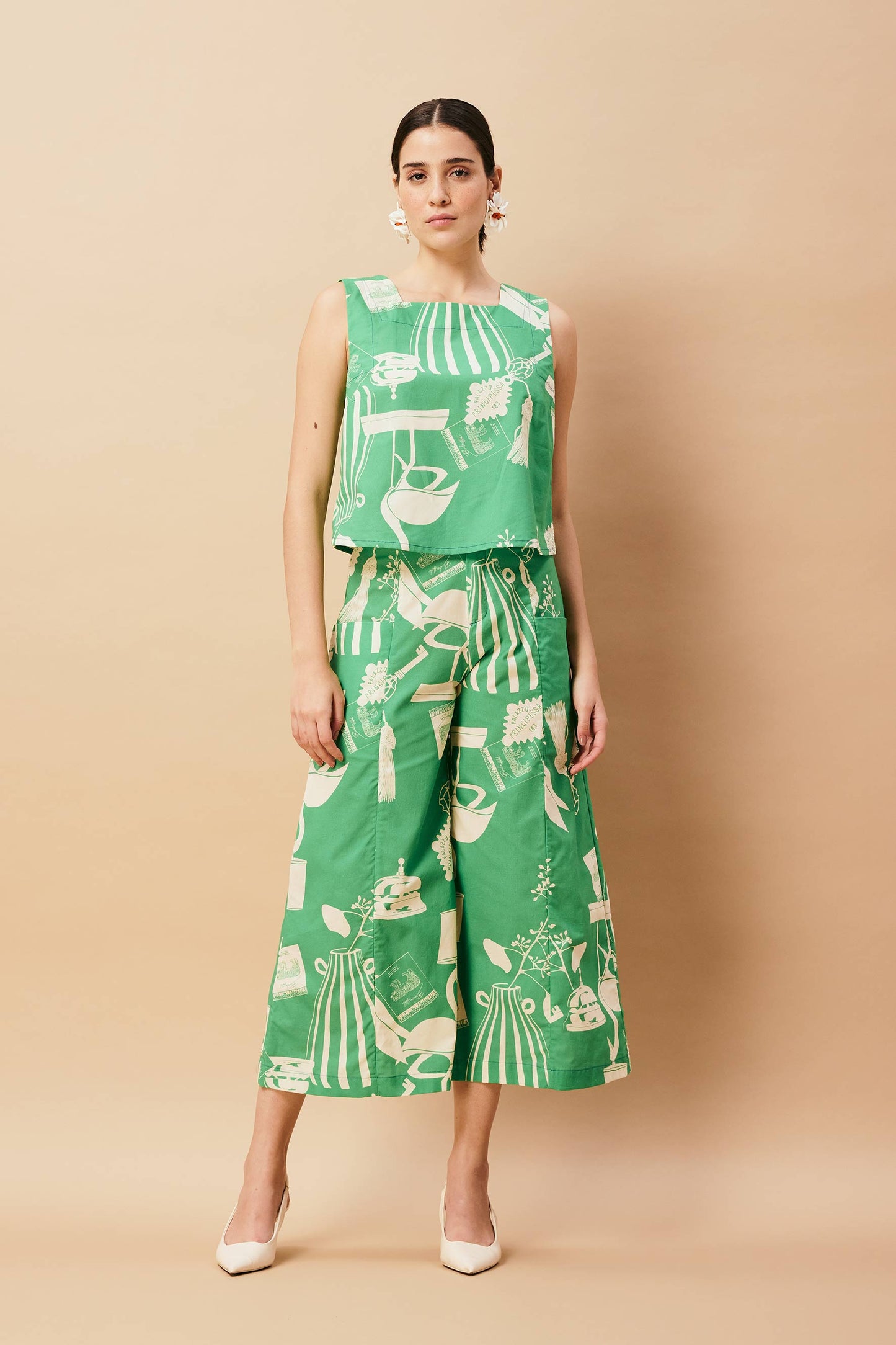 Blusa Quadradinha Benta Hotel Verde