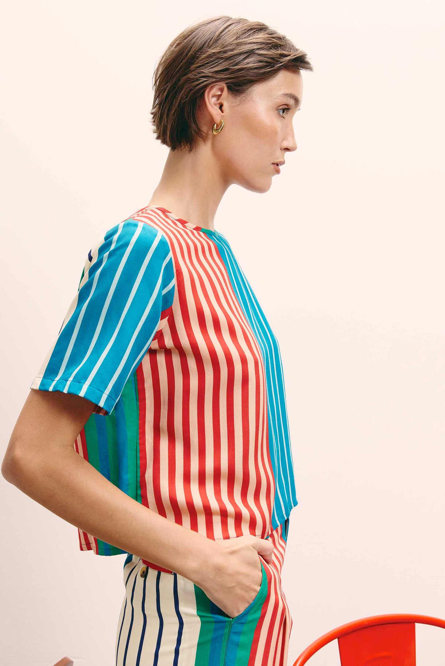 Blusa Nápoles Memórias Listras