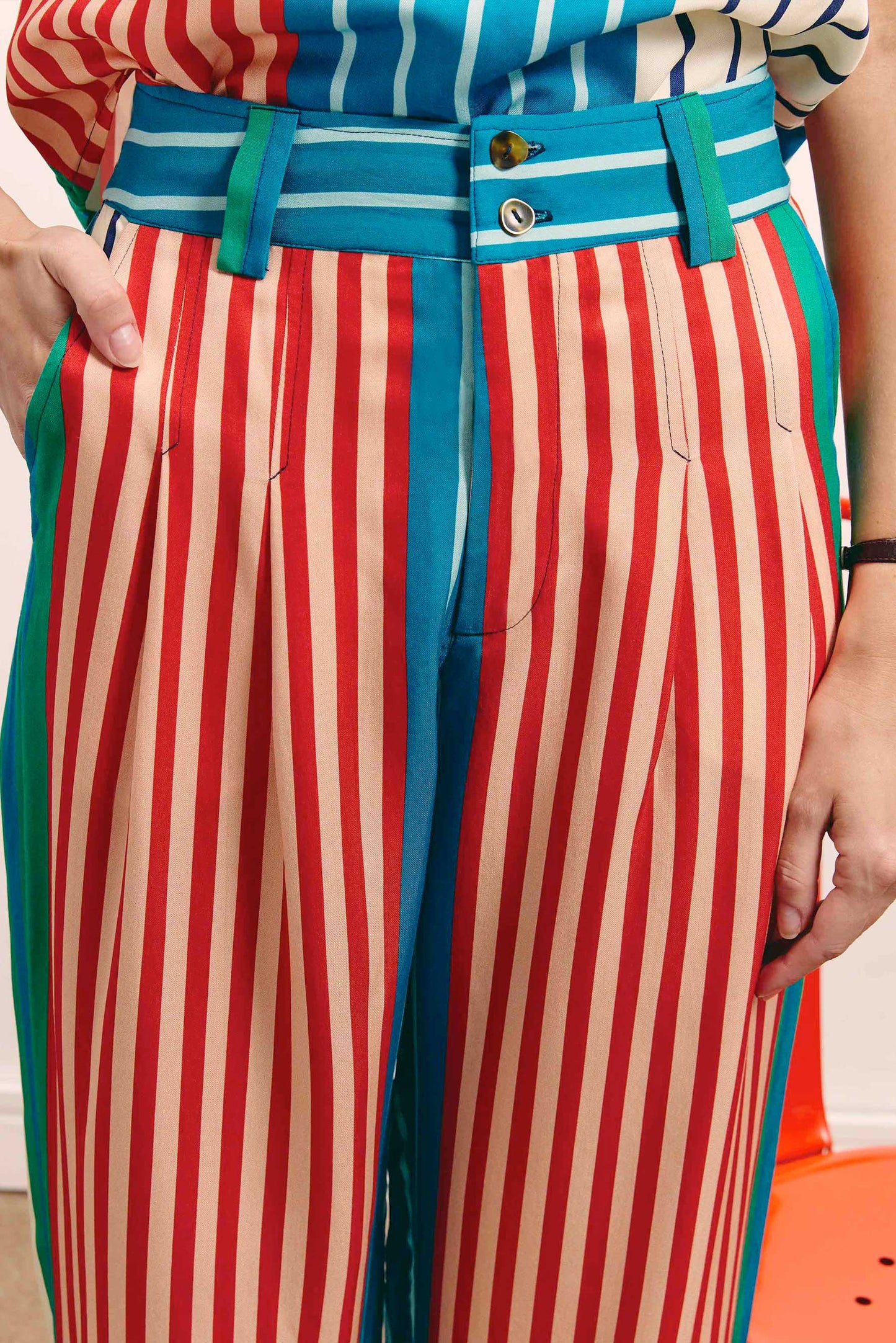 Calça Porto Memórias Listras