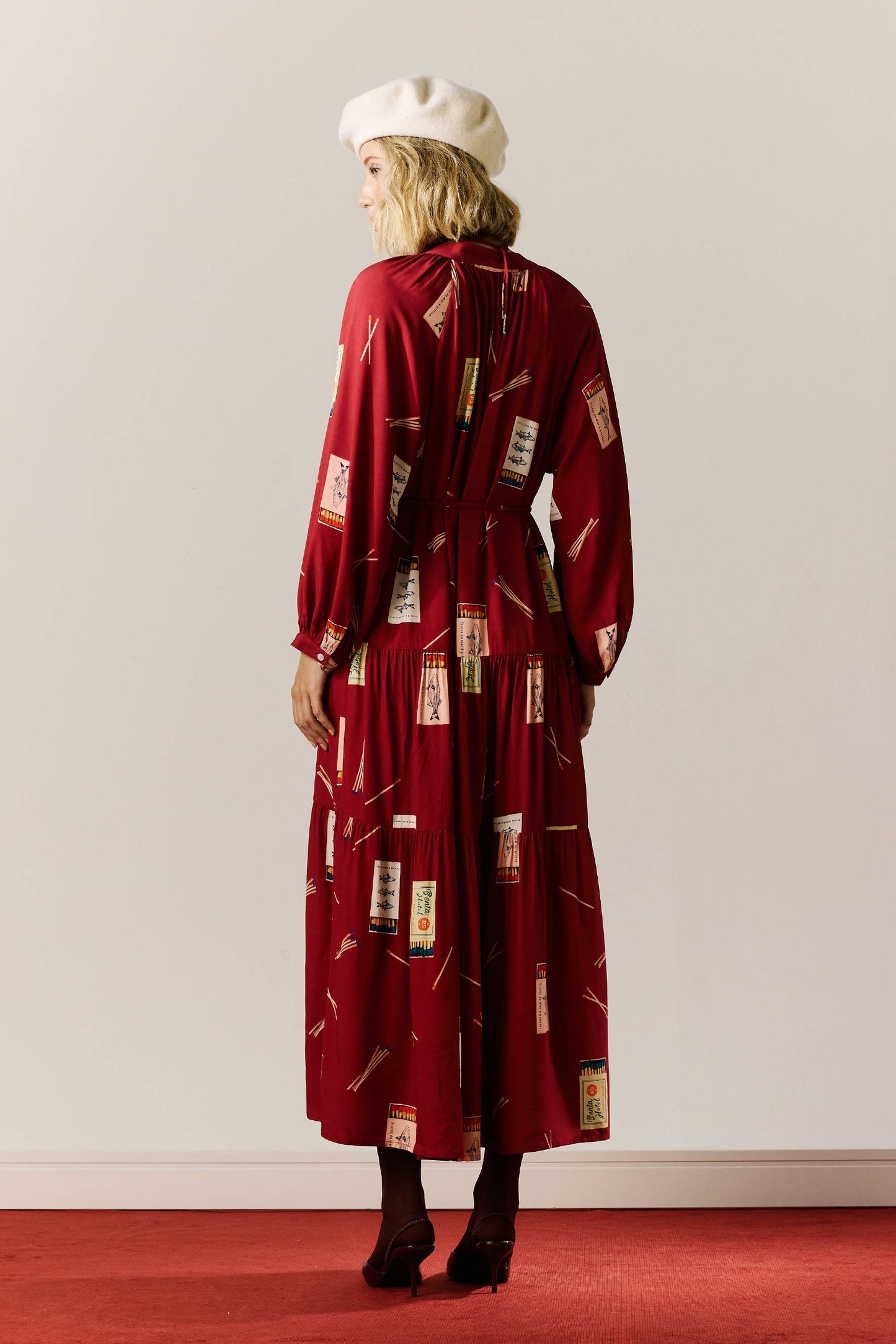 Vestido Boho Fósforos Ameixa