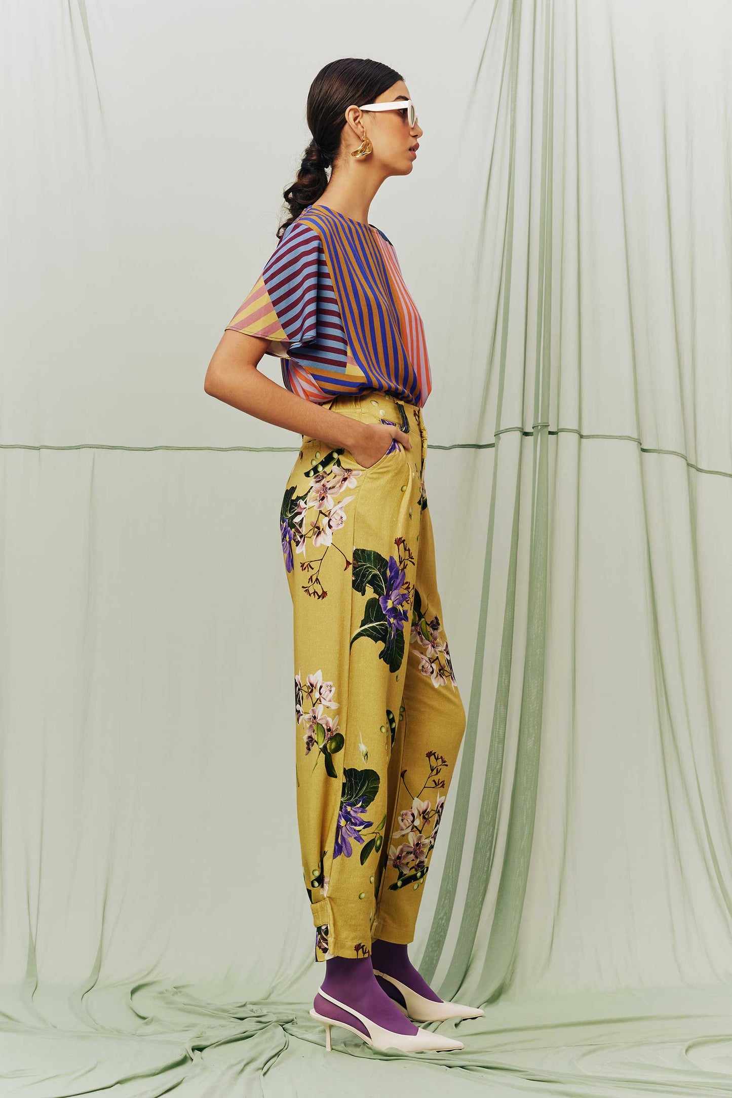 Calça Porto Floral Cana