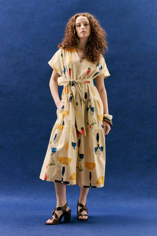 Vestido Galeria Leques Atalá
