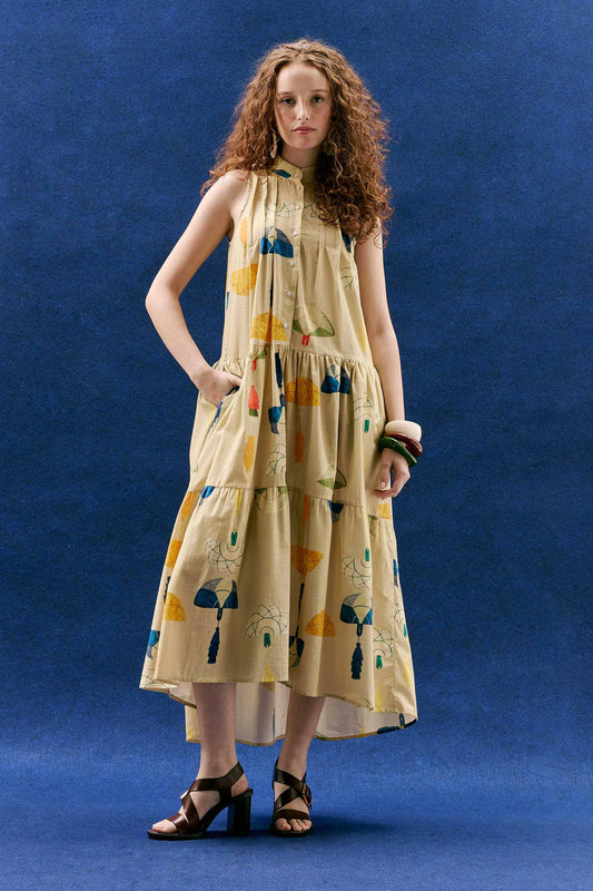 Vestido Nômade Leques Atalá