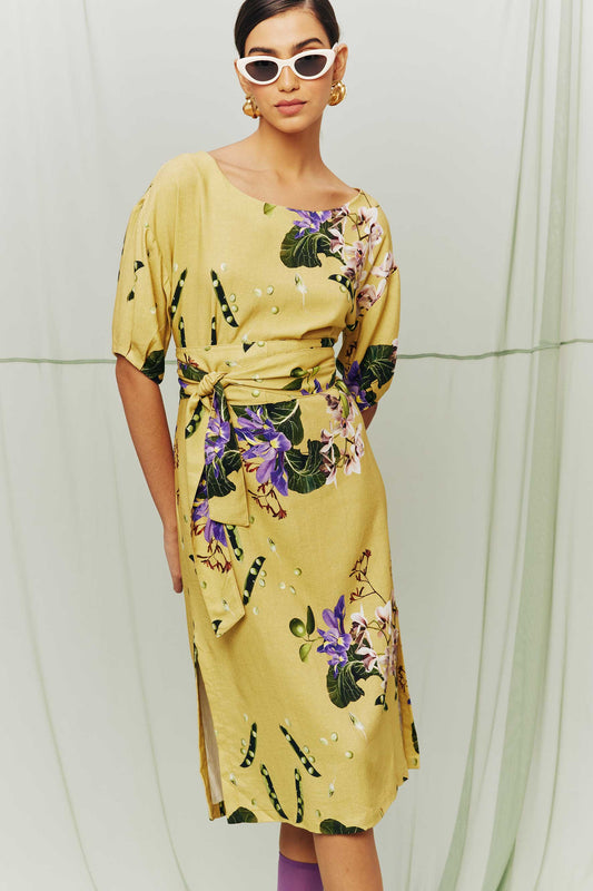 Vestido Lília Feira Floral Cana.