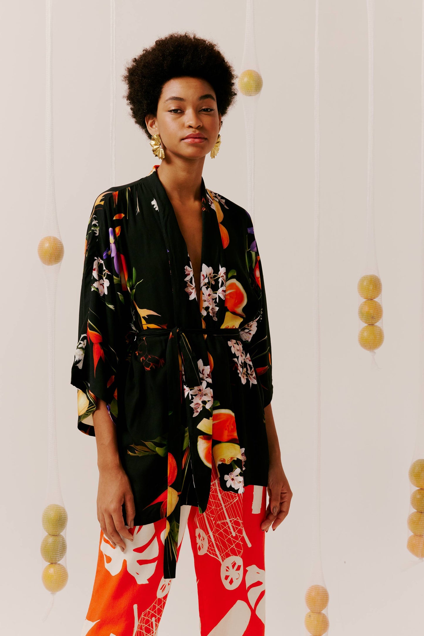 Kimono Curto Feira Baile Noite
