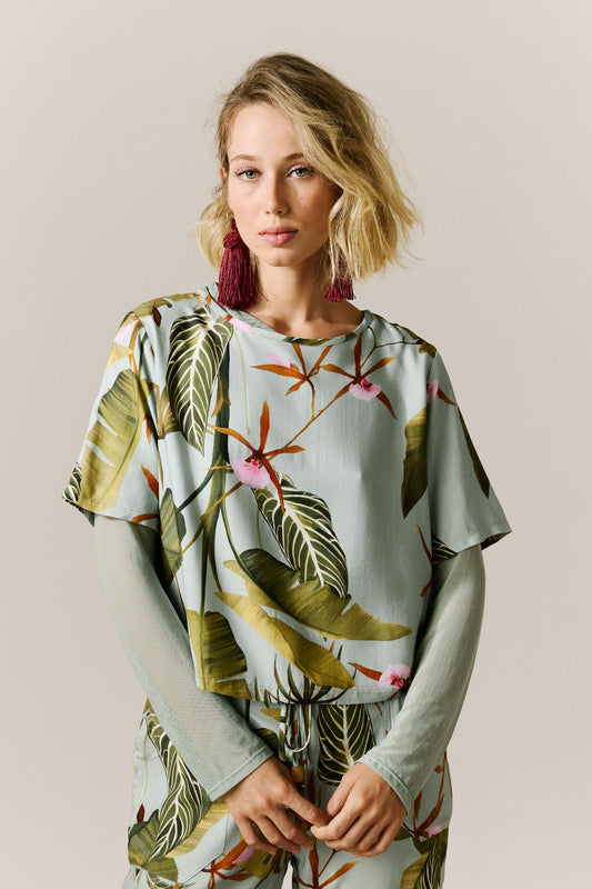 Blusa Nápoles Floral do Hotel Azul