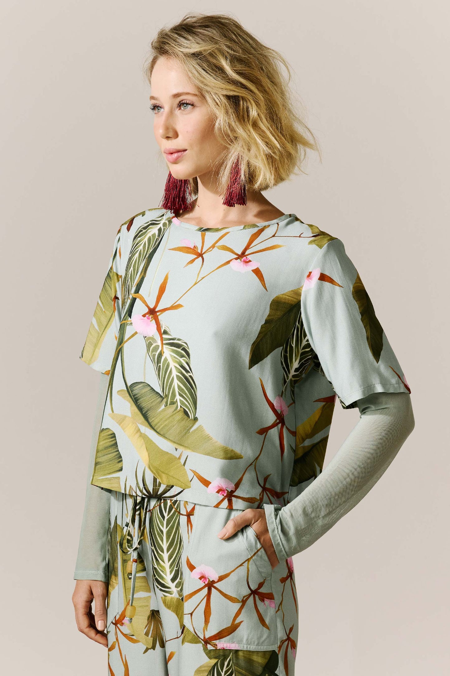 Blusa Nápoles Floral do Hotel Azul