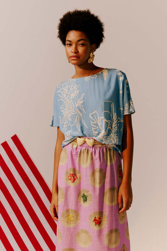 Blusa Japa New Barraca das flores