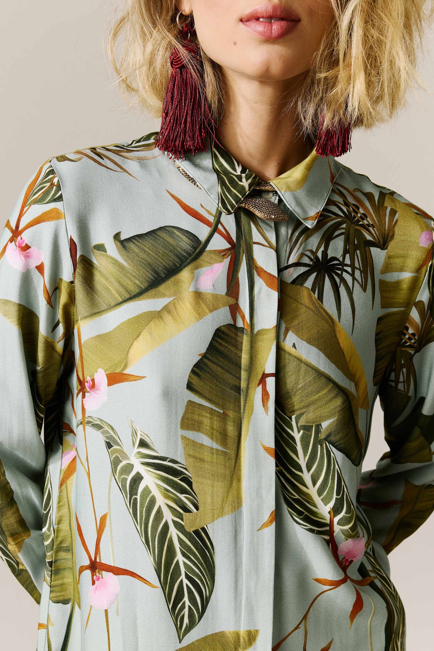 Chemise Cannes Floral do Hotel Azul