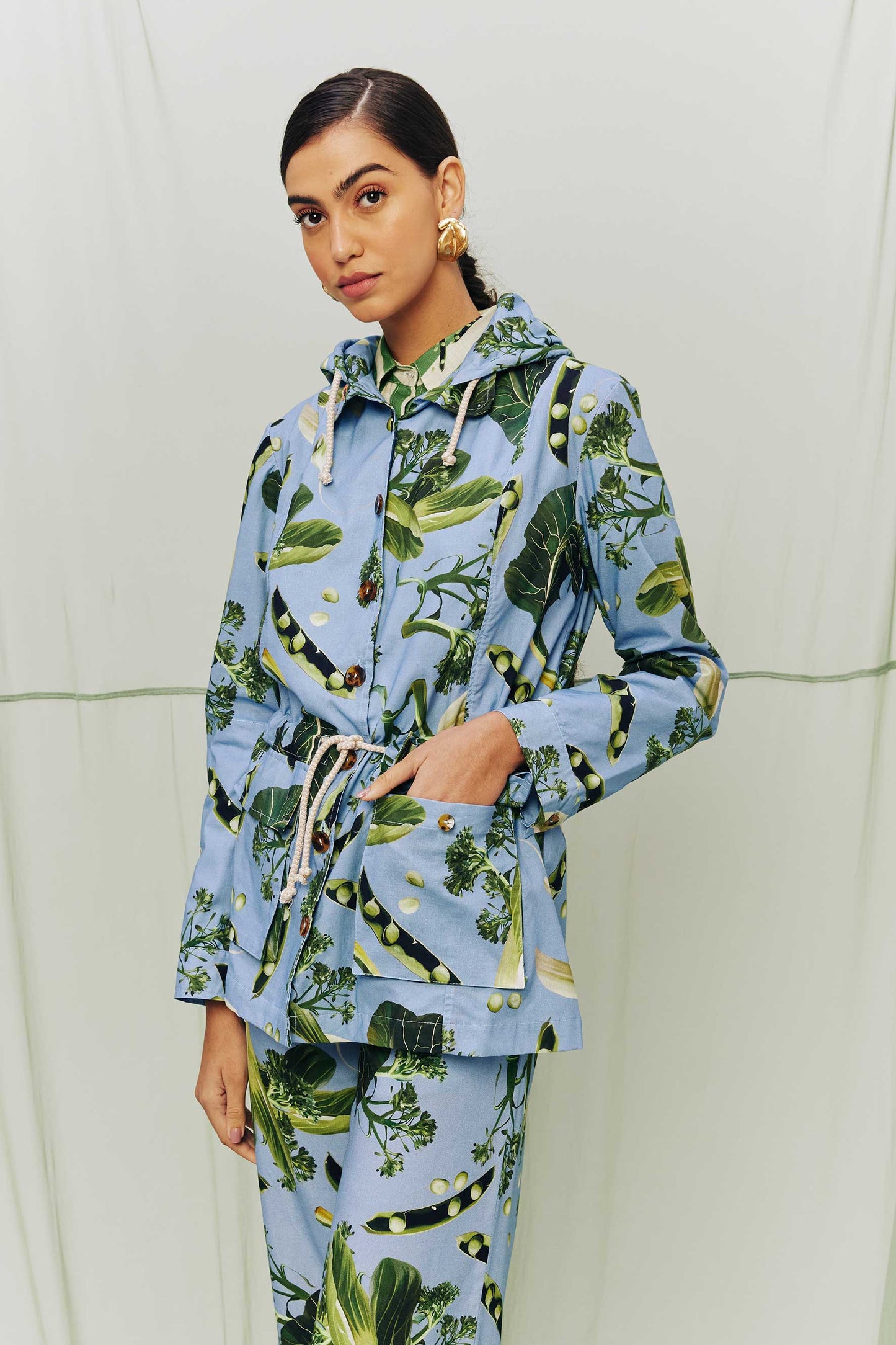 Parka Um pouco de Salada Azul