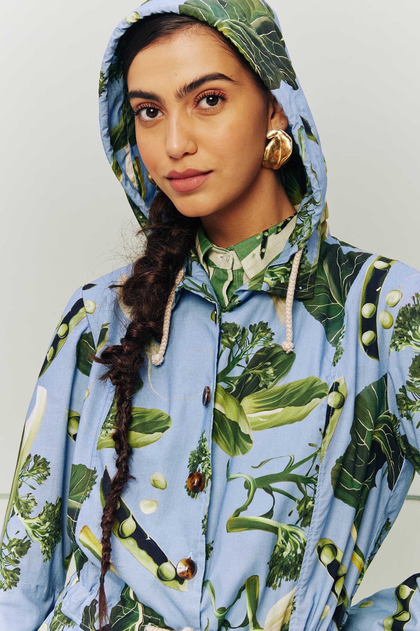 Parka Um pouco de Salada Azul
