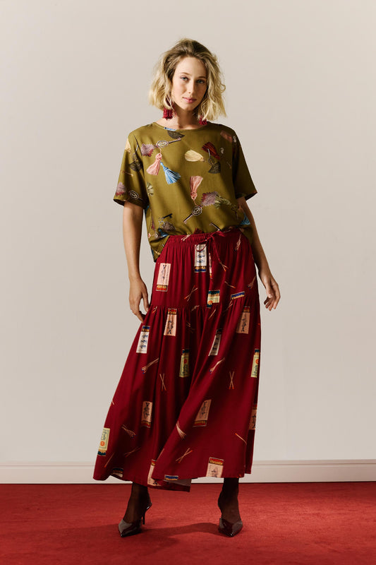 Saia Gipsy Fósforos Ameixa