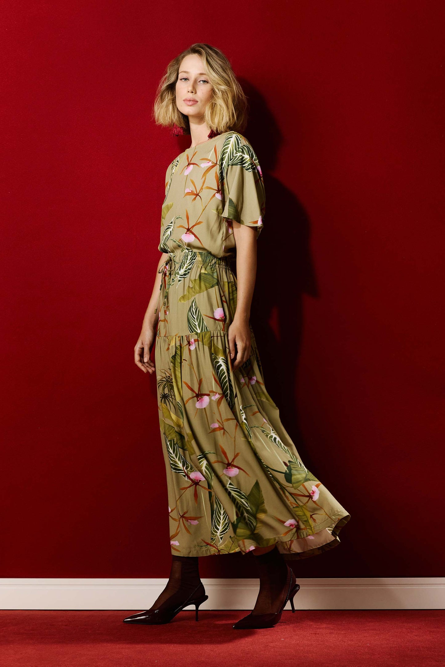 Saia Gipsy Floral do Hotel Khaky