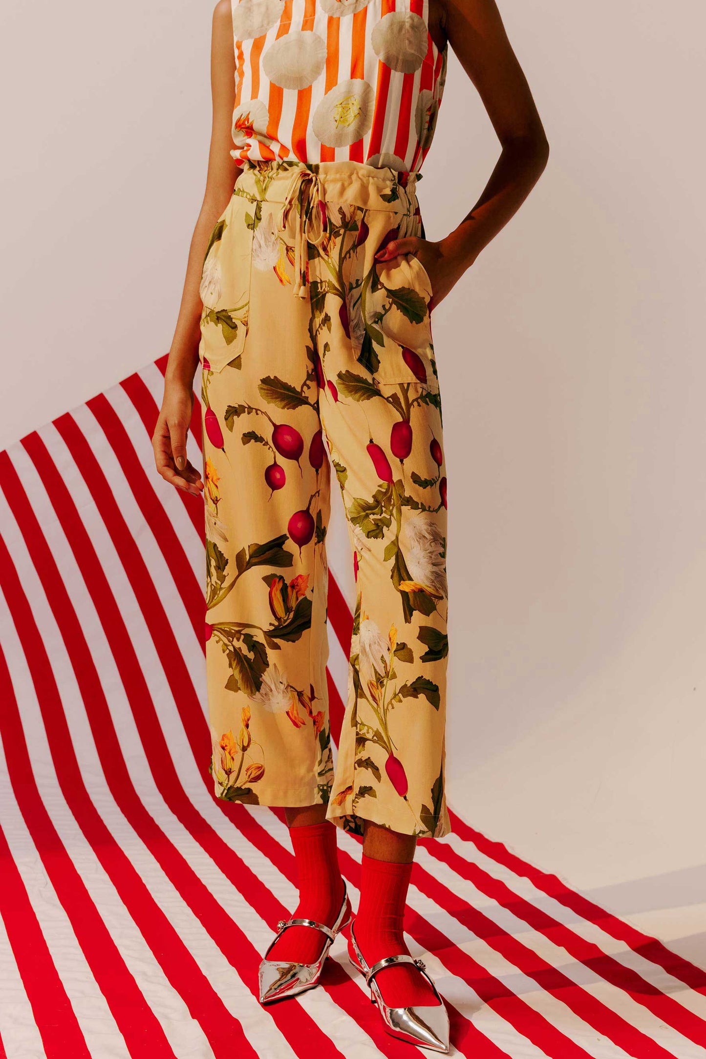 Calça Cropped Hortinha
