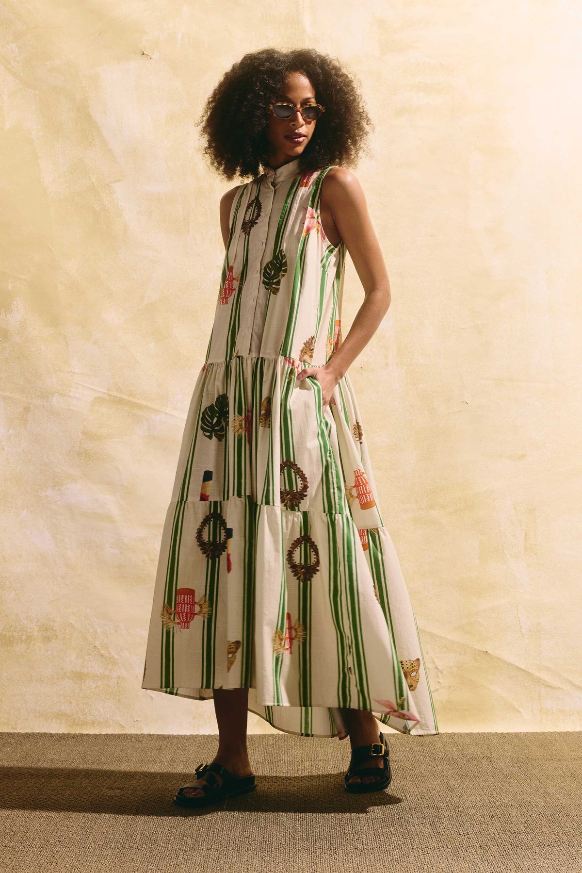 Vestido Nômade Salada Latina Listras