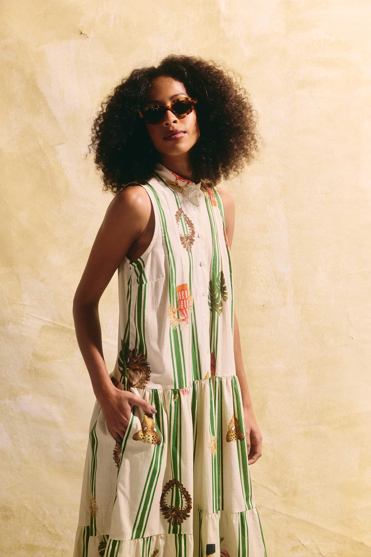 Vestido Nômade Salada Latina Listras