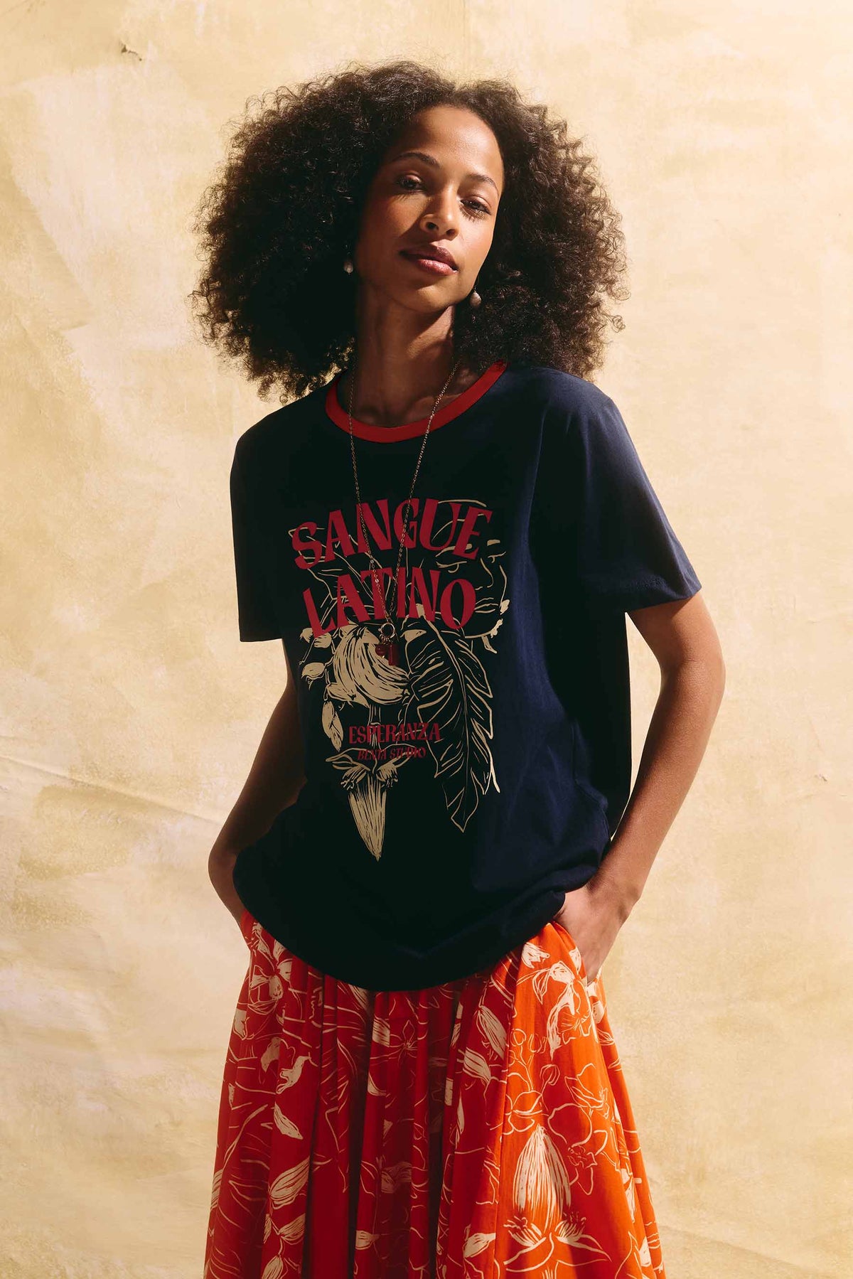 T-Shirt Sangue Latino Marinho