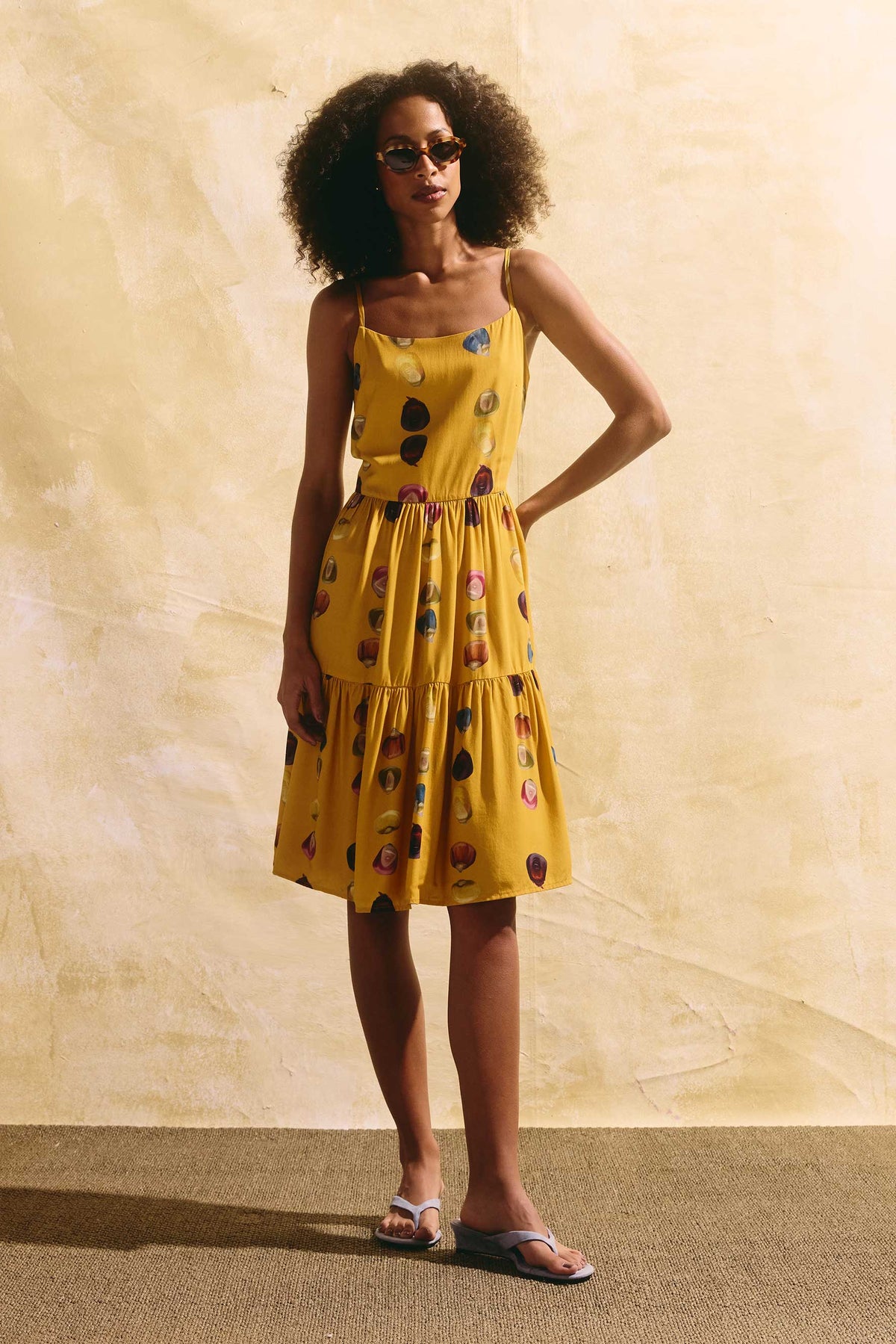 Vestido Babado Curto Milhos