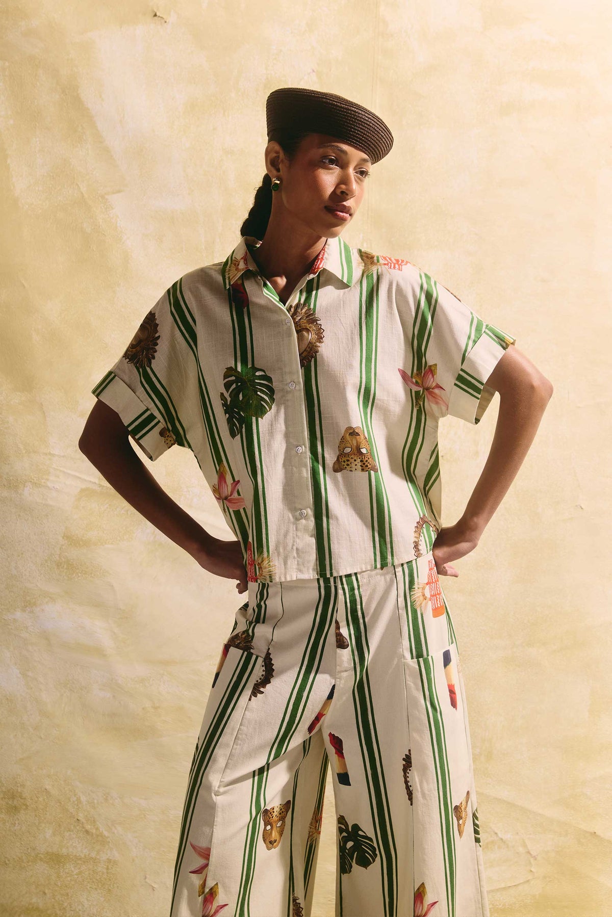 Camisa Júlia Salada Latina Listras