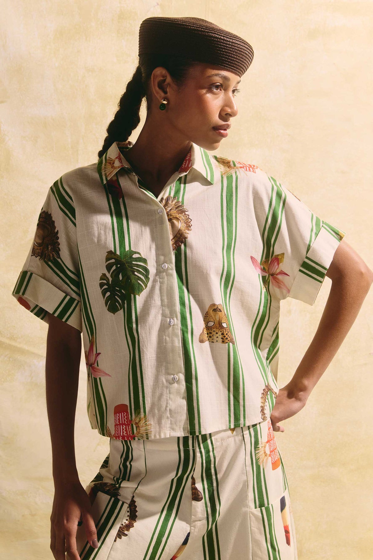 Camisa Júlia Salada Latina Listras
