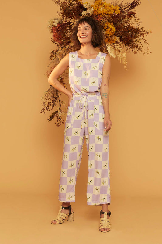 Calça Cropped Bananeira Xadrez